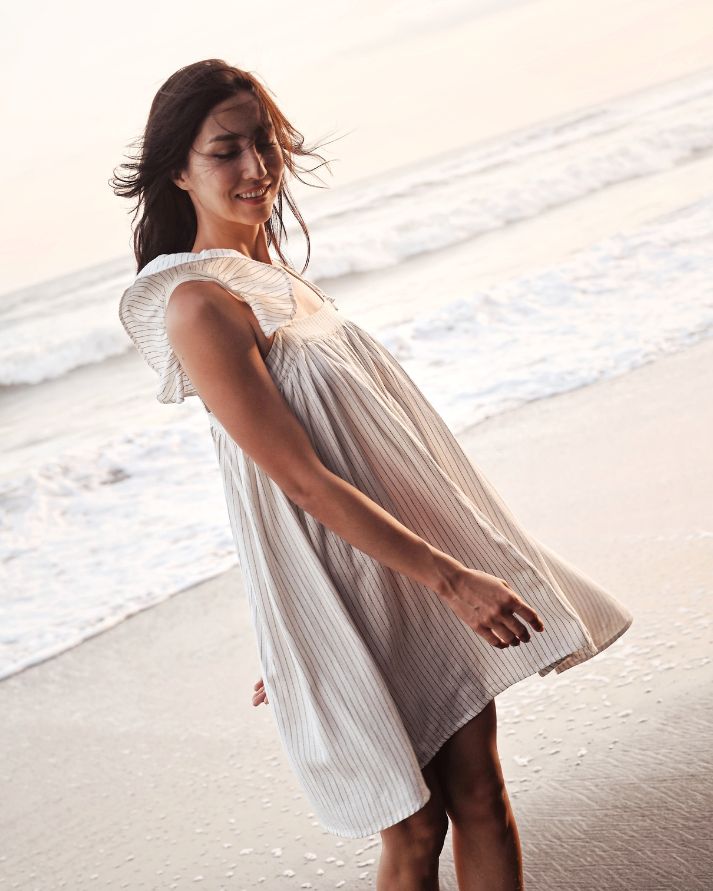 Dadou Dress - Woman (Pinstripe)