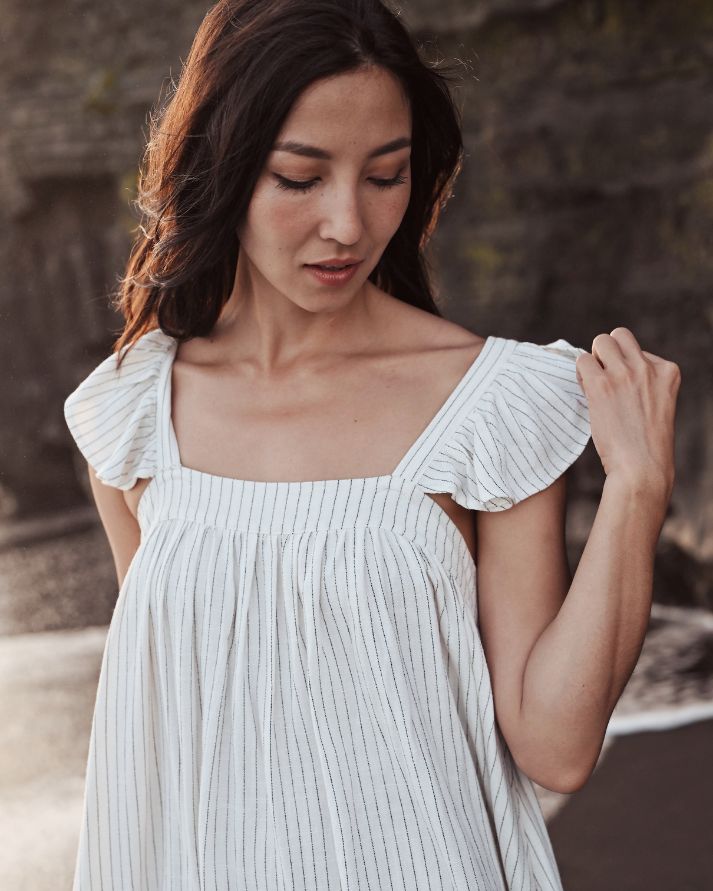 Dadou Dress - Woman (Pinstripe)