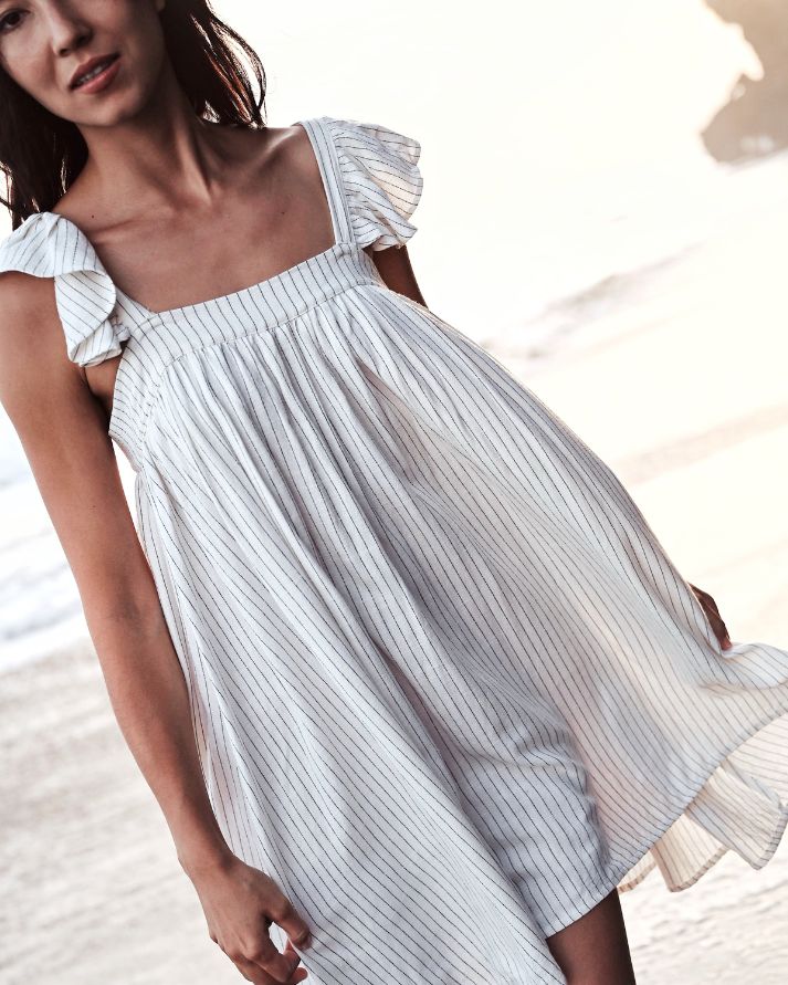 Dadou Dress - Woman (Pinstripe)