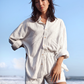 Robyn Resort Shirt (Pinstripe)